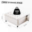 Banc en tissu avec rangement