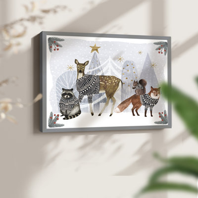 Cozy Christmas Collection A -Framed Print - Restickable