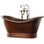 Aurora 60" x 29" Pedestal Soaking Copper Bathtub-15366207