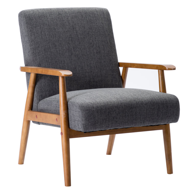 Upholstered Armchair, Grey