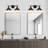 Balfor 2-Light Dimmable Matte Black Vanity Light