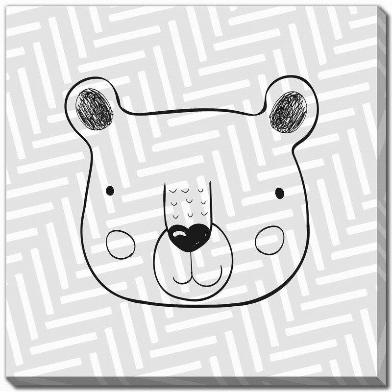 Art mural sur toile Safari, H 38 po x l 38 po