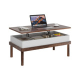 Latitude Run® Lift Top Coffee Table With Hidden Compartment For For ...