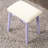 Contemporary Purple Vanity And Stool, Cushion For Added Comfort Wood Stool - Modern Style With Storage, Solid Frame, , 17.52"w Dimension-1124401434