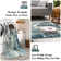 Ink Wash Abstract Plush Area Rug – Artistic Brushstroke Accent with Non-Slip Base