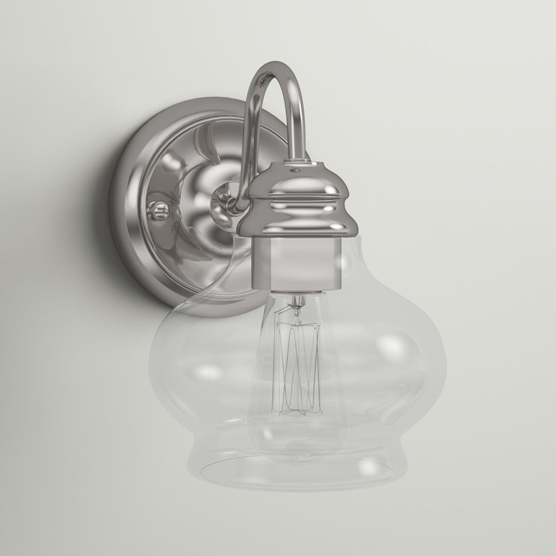 Piqua Armed Sconce, Polished Nickel