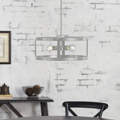 Luminaire suspendu tambour 4 lumières Plascencia