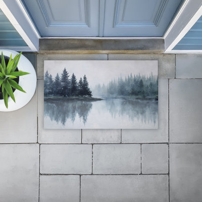  Paillasson recyclé antidérapant Indigo Tree Reflections, 18 po x 30 po