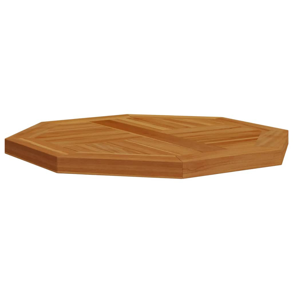 Vidaxl Tischplatte 70X70x2,5 Cm Achteckig Massivholz Teak