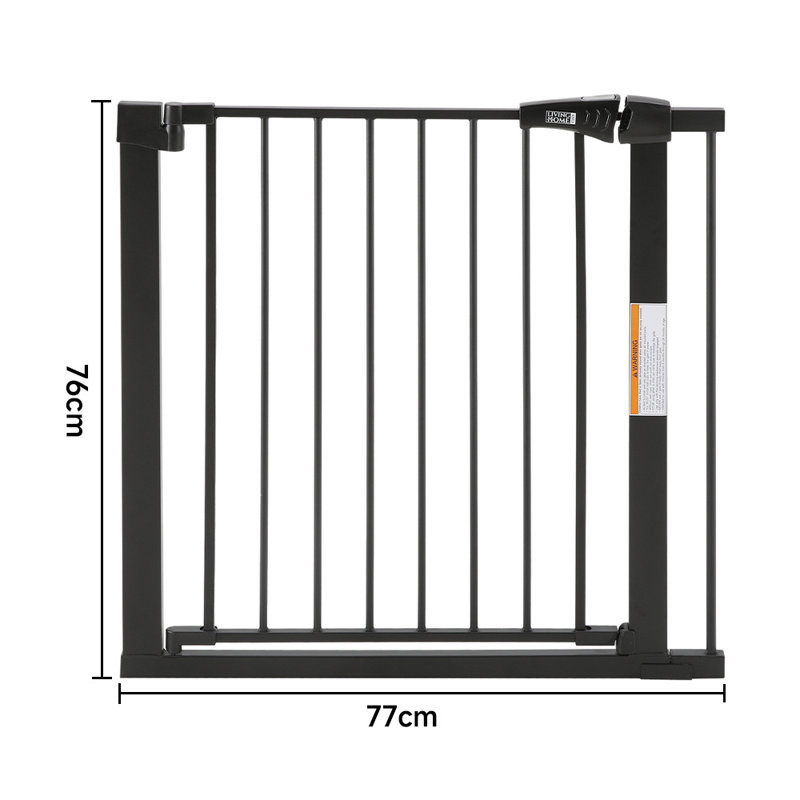 Samoa Metal Pressure Mounted Pet Gate With Door