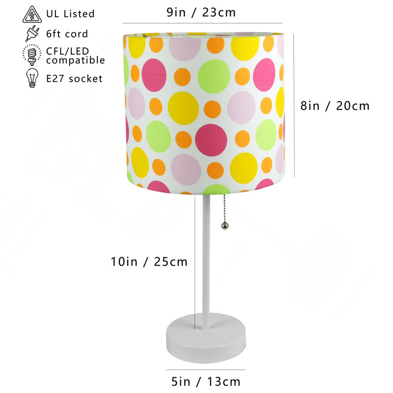 LAMPE DE TABLE BLANC 19 "H