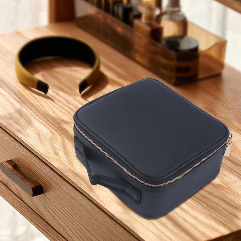 Organisateur de maquillage avec miroir Evica, Noir