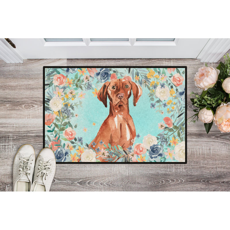36 po x 24 po tapis de porte extérieur antidérapant Wimer, Braque hongrois à poil court