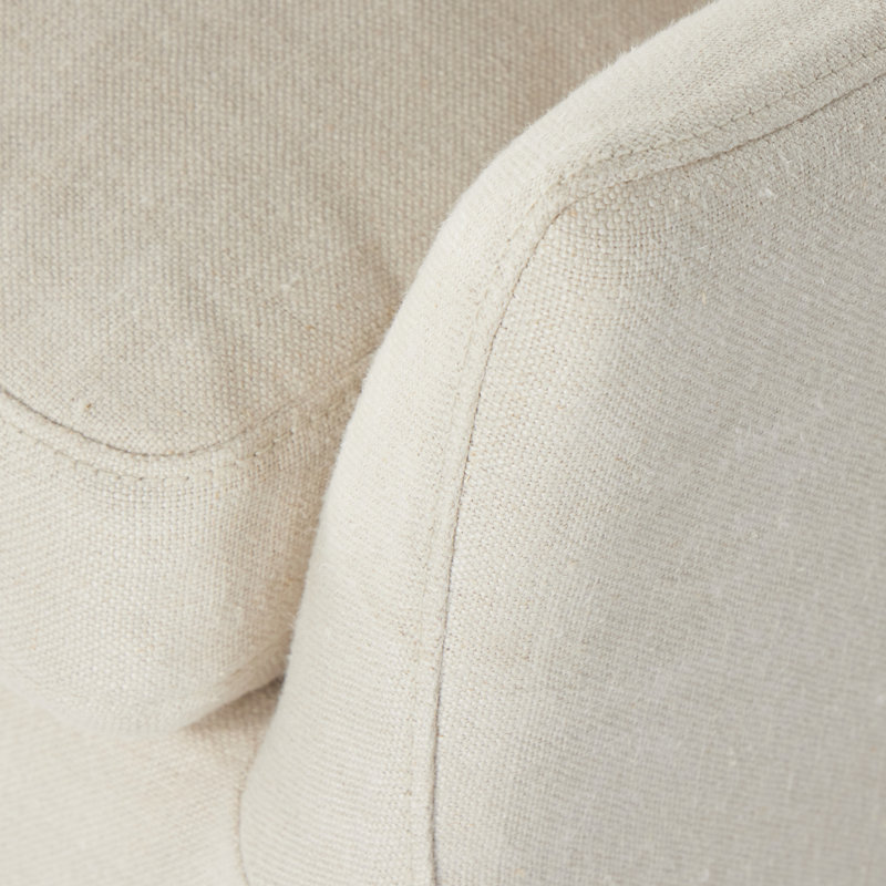Monette Upholstered Arm Chair, Brussels Natural