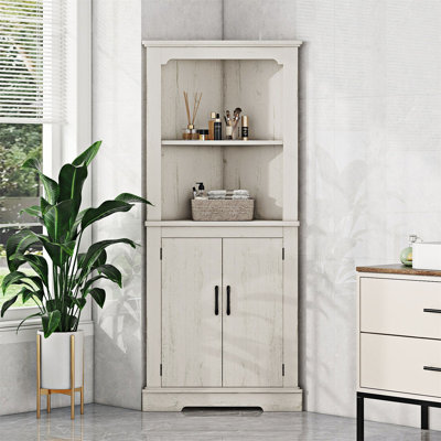 Grande armoire d'angle avec portes