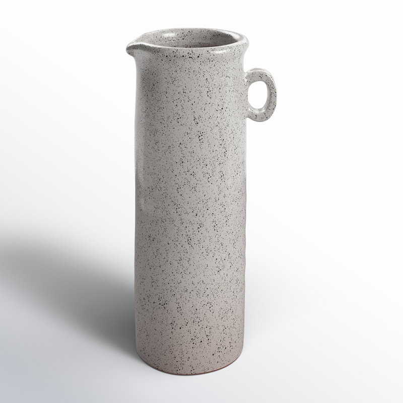 Towne Ceramic / Porcelain Table Vase, 12.2" H x 4.52" W x 6.1" D
