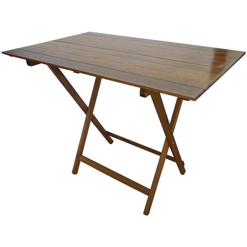 Wilkinson 80cm Solid Wood Rectangular Folding Table