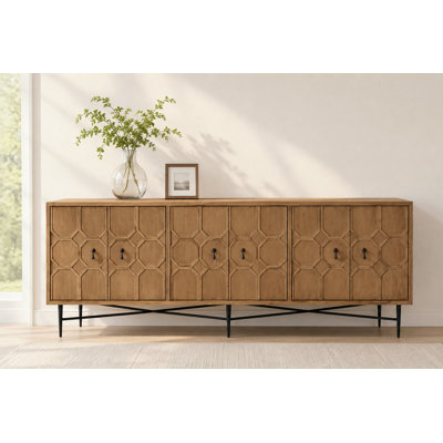Calis 91'' Solid Wood Sideboard