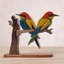 Sculpture oiseau en bois eaters abeille Eilley