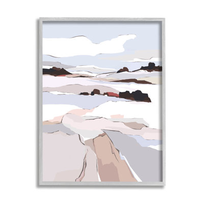 " Winter Mountain Abstract Landscape "