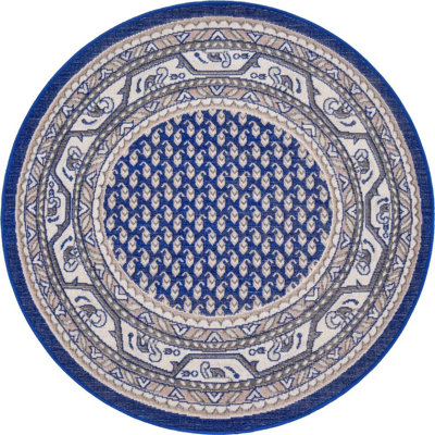 Tapis traditionnel Wingate couleur saphir