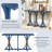 59.8'' Wooden Console Table With Oak Veneer Top,Farmhouse Entryway Table With Rubber Wood Slender Curved Legs-1896747478