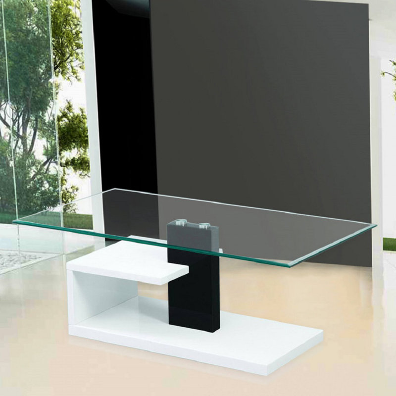 Table basse en verre trempé modern Creswell
