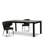  Extending Dining Table, Concrete Gray