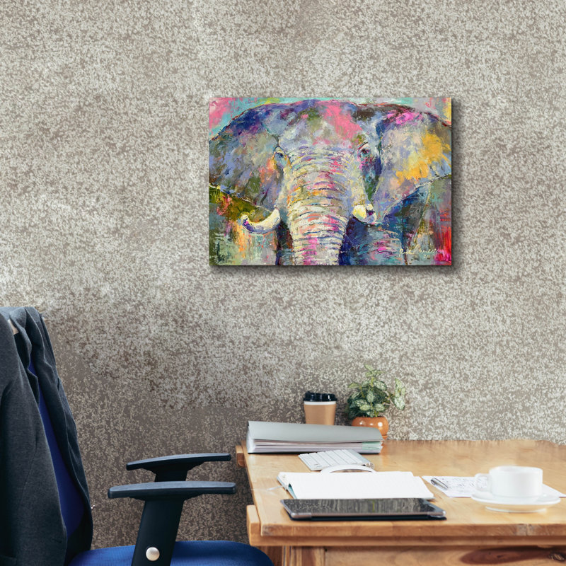 «Elephant 22» par Richard Wallich, H 18 po x l 26 po x P 0,75 po