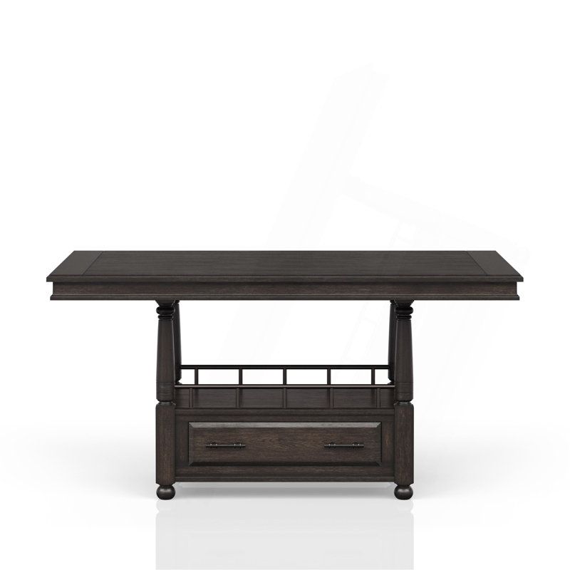 Deep Coffee Counter Height Dining Table