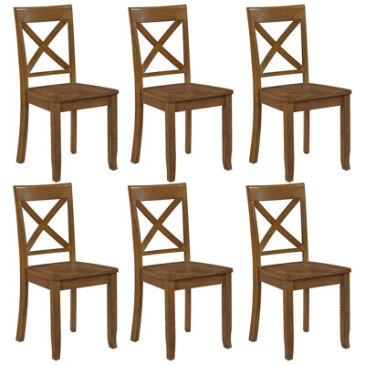 Brookner Wood Cross-Back Dining Chairs