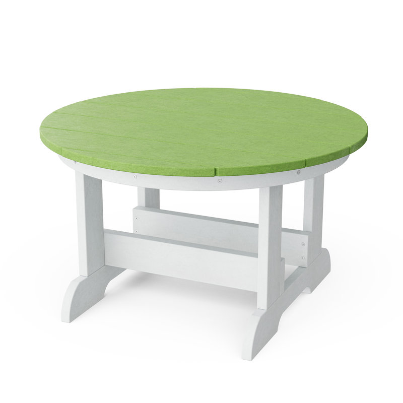 Round and Circular Outdoor , 31.5 " W 31.5 " D, Lime Green/White