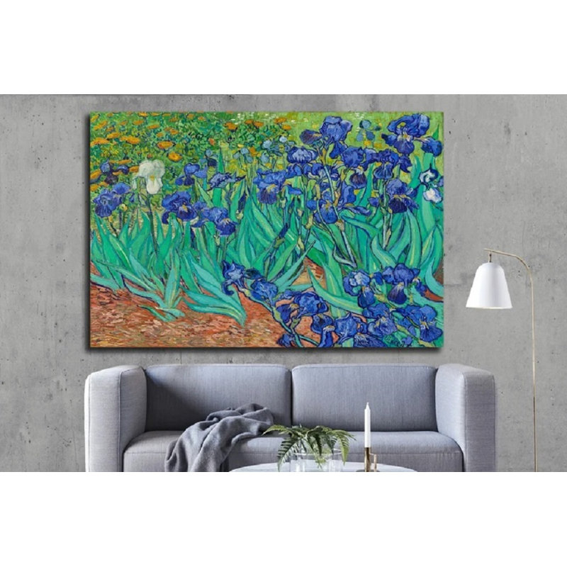 Iris par Vincent Van Gogh - Toile tendue sur toile, H 18 po x l 24 po x P 0,75 po