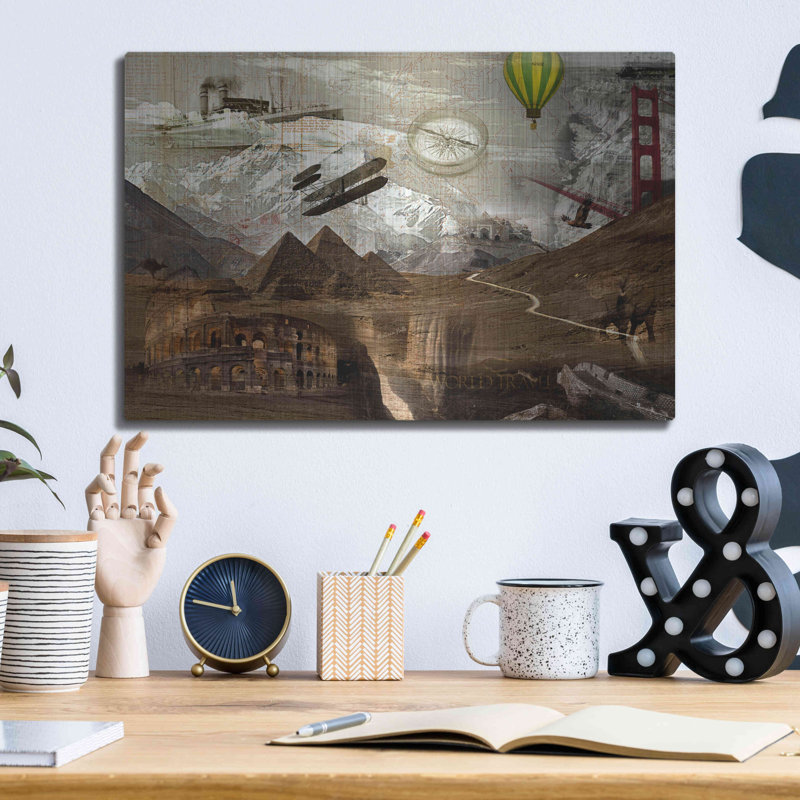 «World Travel» par GraphINC, H 12 po x l 16 po