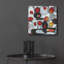  «Fruit Collage 2» par Coco Good, art mural en verre acrylique, 12 po x 12 po