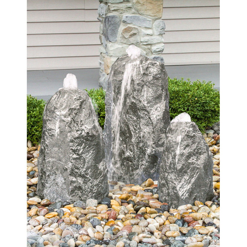 Denard Hand Crafted Weather Resistant Rock Fountain