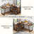 53" Reversible L-Shaped Computer Desk With 3 Drawers And Storage Shelves (Not Including Chair)-997365366