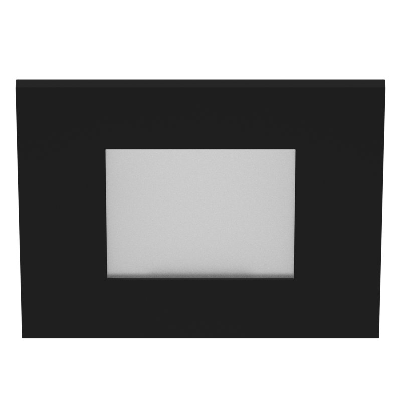 Garniture carrée 3 po CSL Lighting Eco-Downlight, Noir