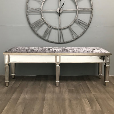 Yusuf Velvet Upholstered Bench