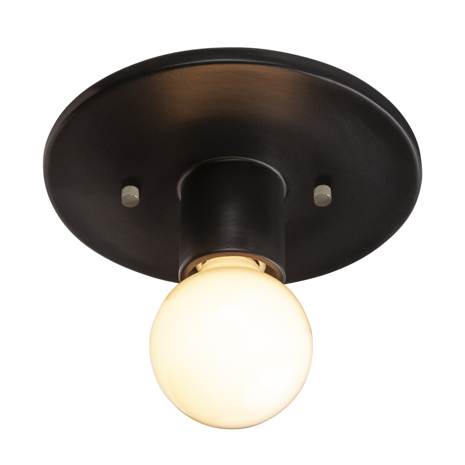 Ambrette 5" Single Light Flush Mount, Carbon Matte Black