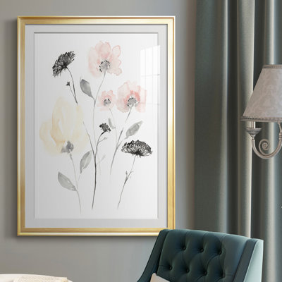 " Blush & Black Wildflowers II "