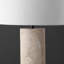 Lampe de table en travertin Jillianna