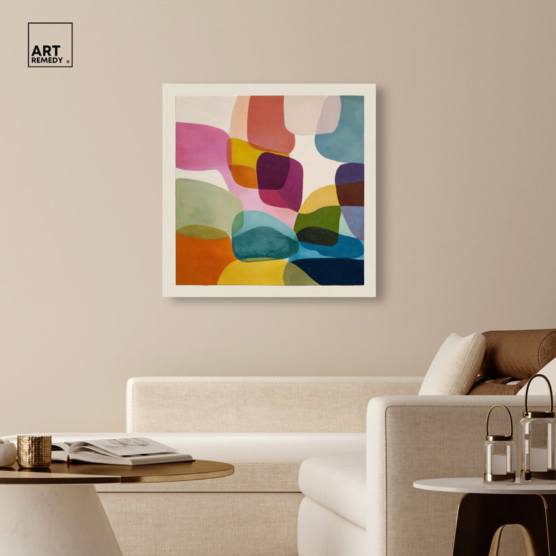 Art mural de salon, reproduction d'art sur toile, art encadré, 40 x 40, 40"H x 40"W, Gallery Wrapped