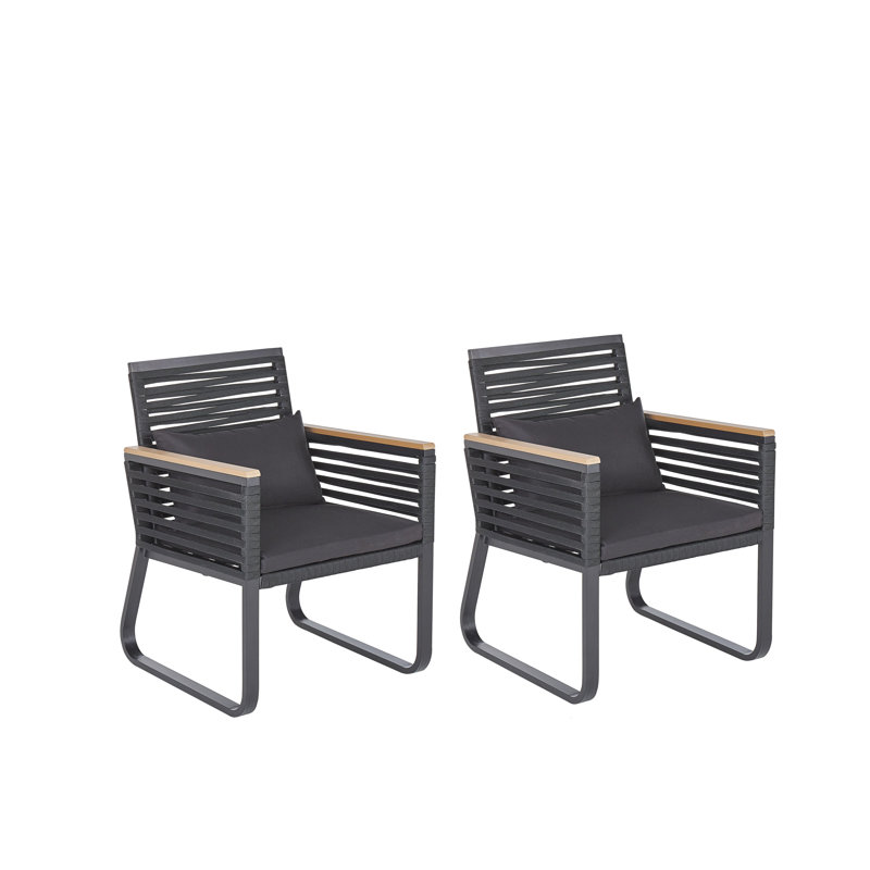 Wanamie Patio Dining Armchair with Cushion