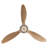 52" Ceiling Fan - Tri-Color Temperature Inverter With Remote Control