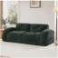 Canapés capitonnés à 2 places avec canapé sans os, tissu en velours doux, conception antidérapante inférieure, éponge haute densité 32D, conception ergonomique inférieure, aucun assemblage requis, convient aux salons, vert-873292983