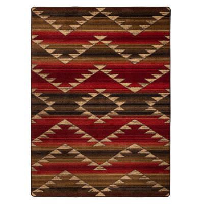 Tapis rouge / brun Cadnite