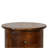 Solid Wood 3-Drawer Chestnut Drum, Brown