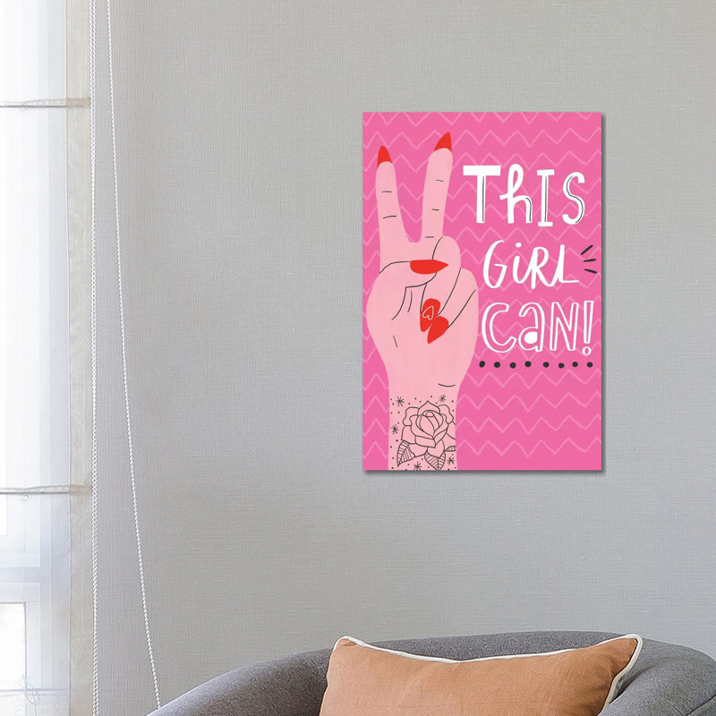 Everyday Hey Girl IV by Lisa Barlow - Wrapped Canvas Print, 66.04 cm H x 45.72 cm W
