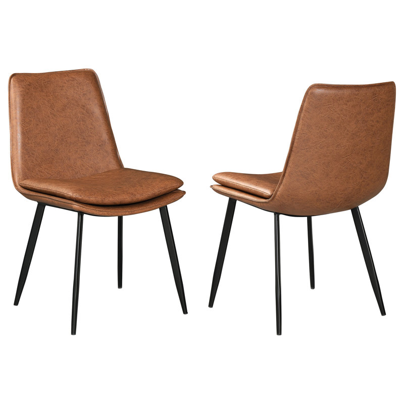 Chaise d'appoint rembourrée Feast Coffee (ensemble de 2)